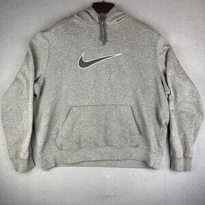 Vintage Y2K Nike Hoodie BIG Center Swoosh Sz XXL ORANGE TAG Nike Athletic Depart